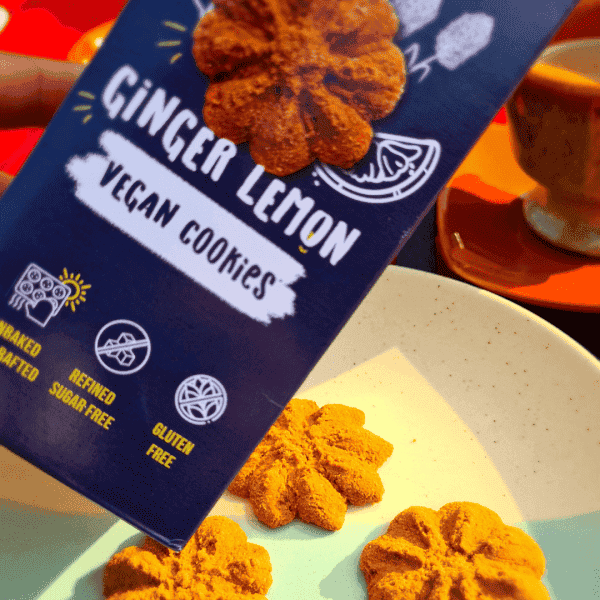 ginger lemon vegan cookies