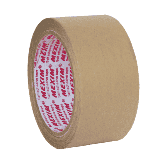 Ecosattva Water Activated Kraft Paper Tape | Brown Plain | Provides Tamer Proof Application
