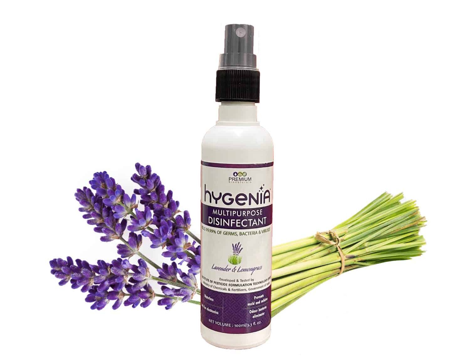 Hygenia Multipurpose Disinfectant – Lavender & Lemongrass 100ml