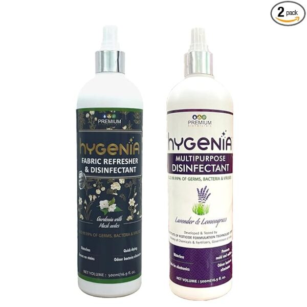 Hygenia Fabric Refresher Disinfectant & Multipurpose Disinfectant Combo