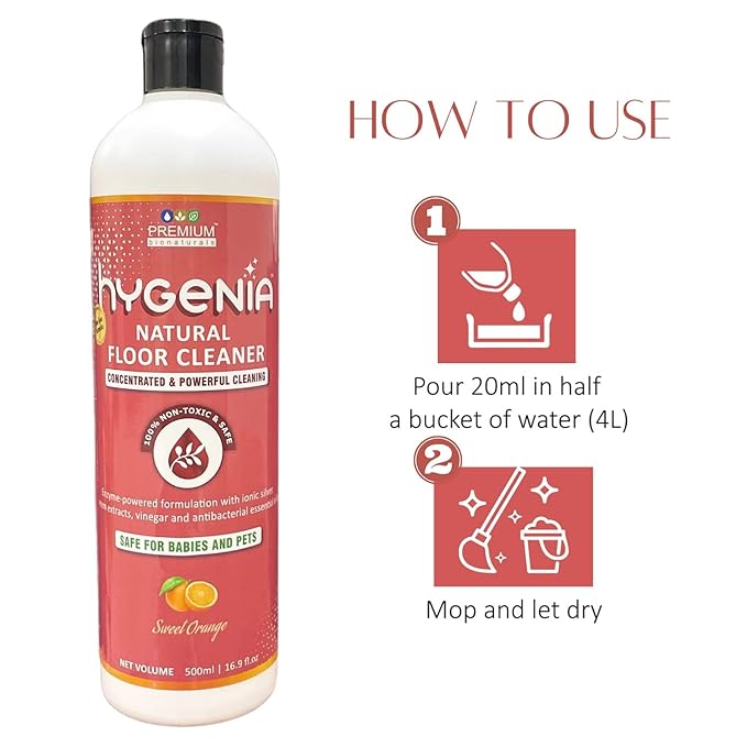 Hygenia Natural Floor Cleaner 500ml – Lavender | Sweet Orange