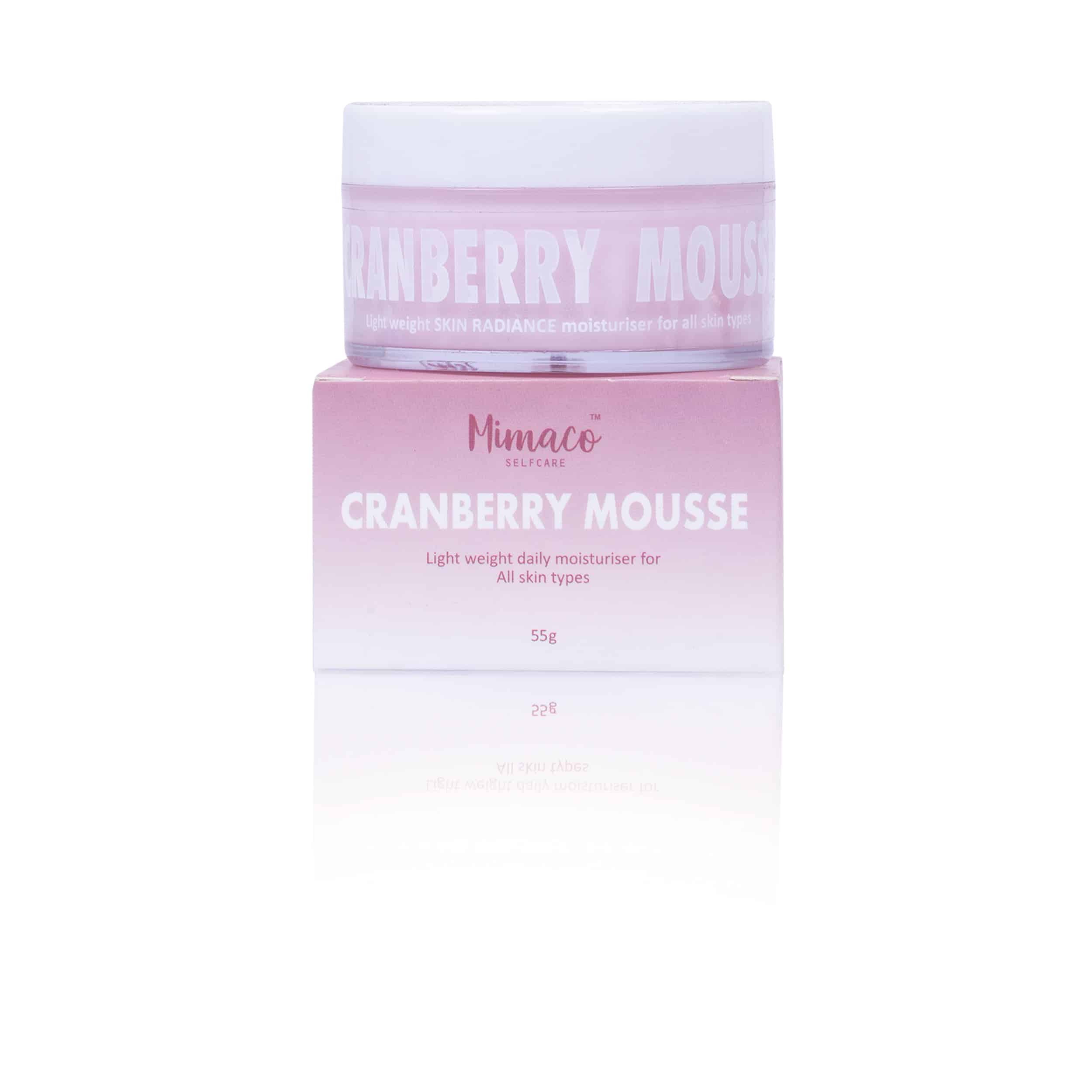 MIMACO CRANBERRY MOUSSE face moisturiser for Radiance (all skin types)