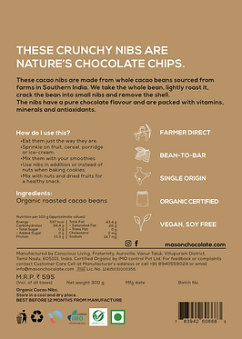 Cacao Nibs by Mason & Co.