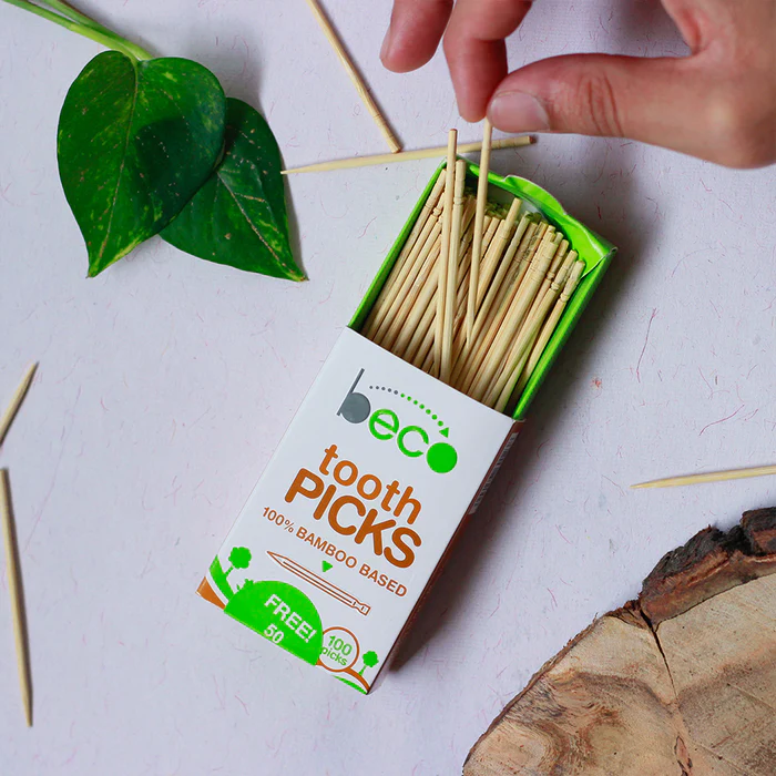 Beco Sustainable Bamboo Toothpick- 600 Sticks