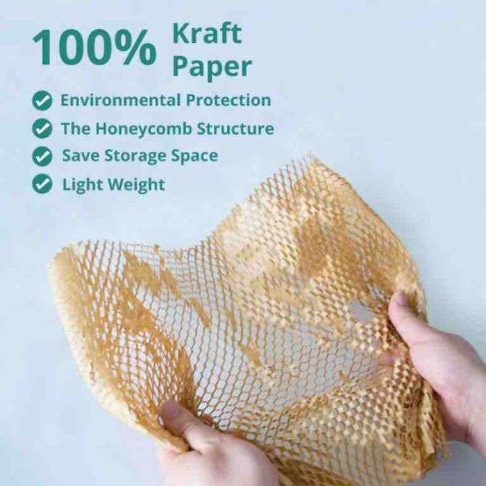 Ecosattva GreenWrap Eco-Friendly Expandable Paper Wrap – Replacement for Bubble Wrap