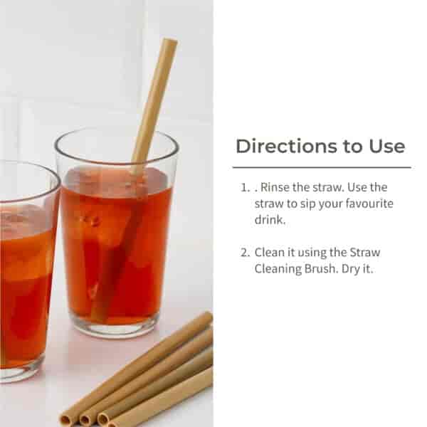 Bamboo Straw Set of 6 Cleaner 4 scaled