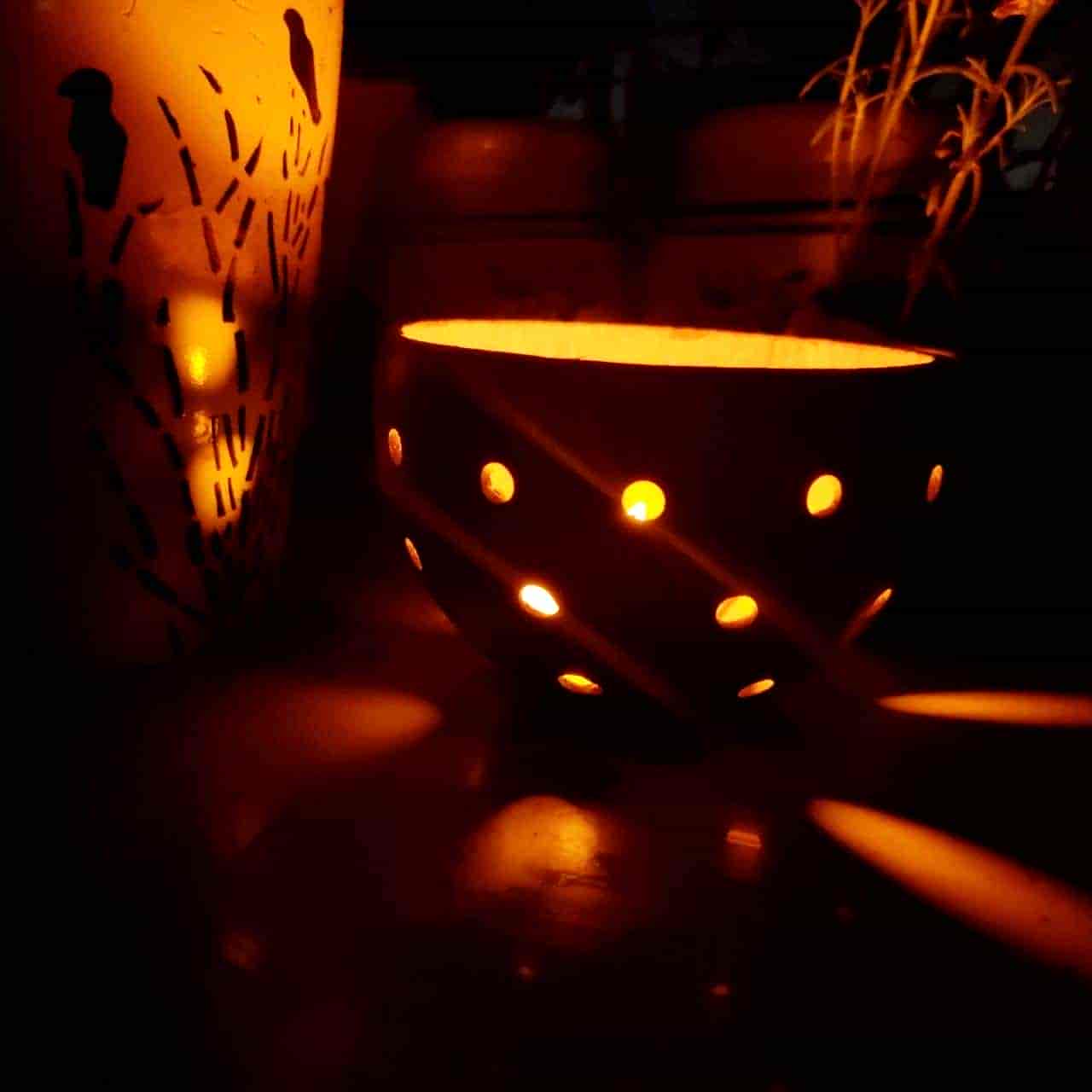 Coconut Shell Tea light Holder 