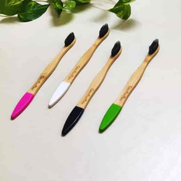 Natural Bamboo Toothbrush (Charcoal bristles)2
