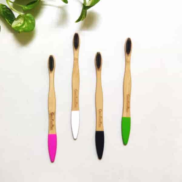 Natural Bamboo Toothbrush (Charcoal bristles)