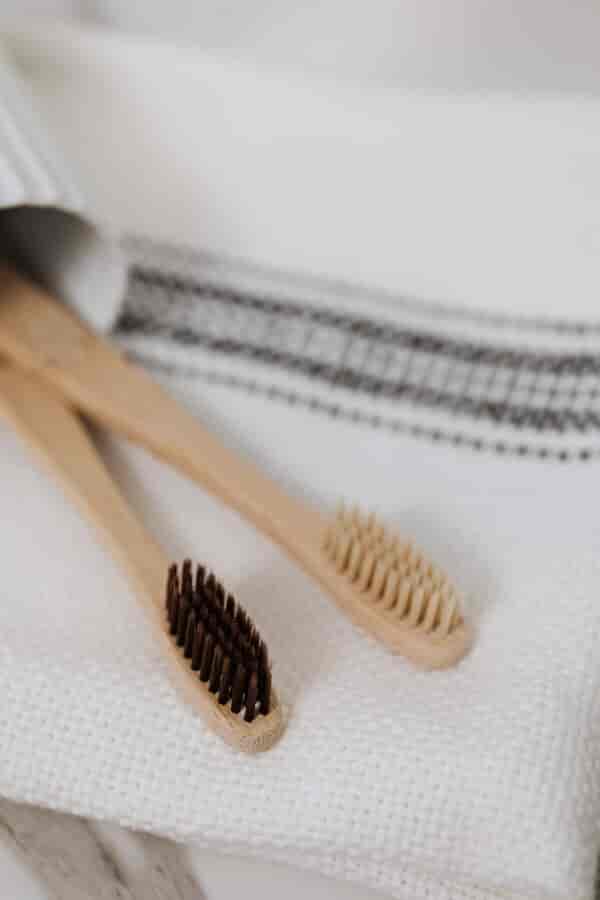 Natural Bamboo Toothbrush - Natural _ Charcoal Bristles 2