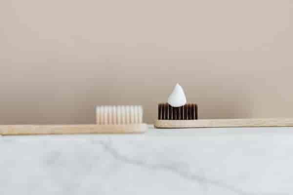 Natural Bamboo Toothbrush - Natural _ Charcoal Bristles 3