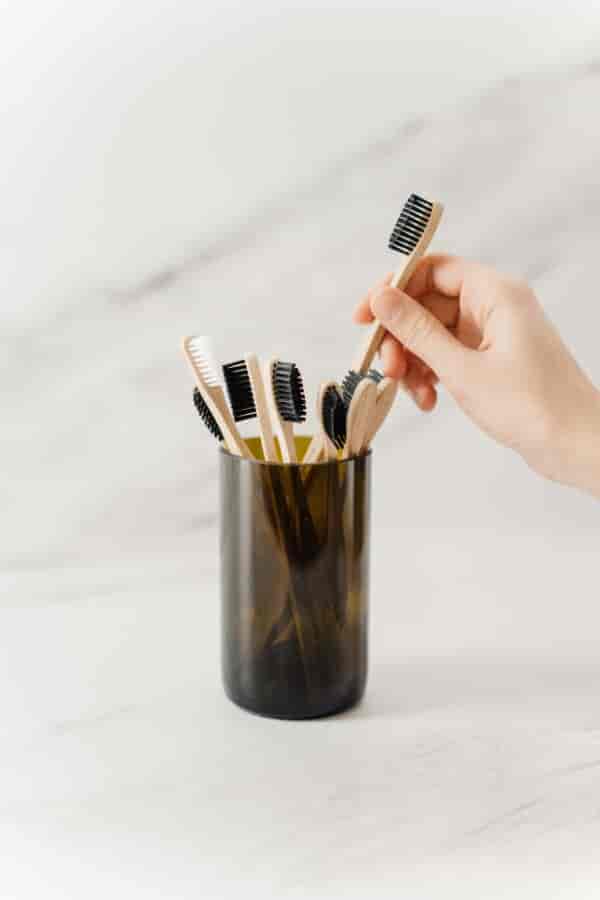 Natural Bamboo Toothbrush – Natural & Charcoal Bristles