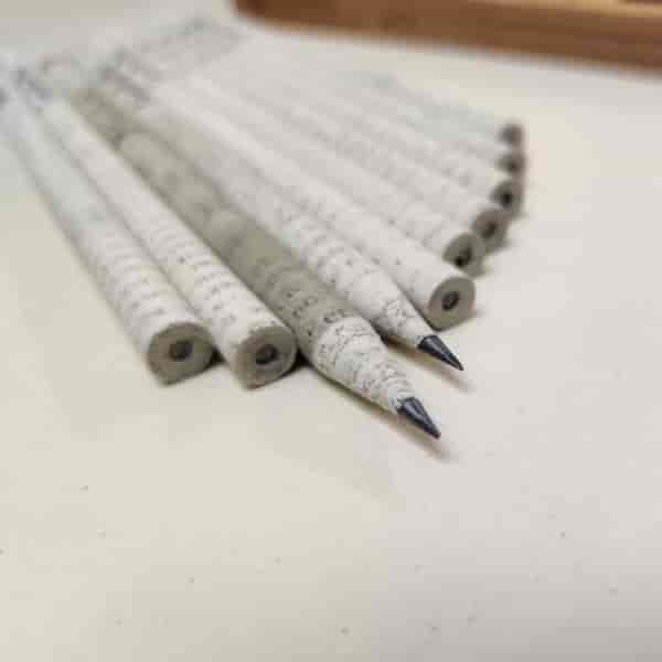 Recycled News paper Pencils 3