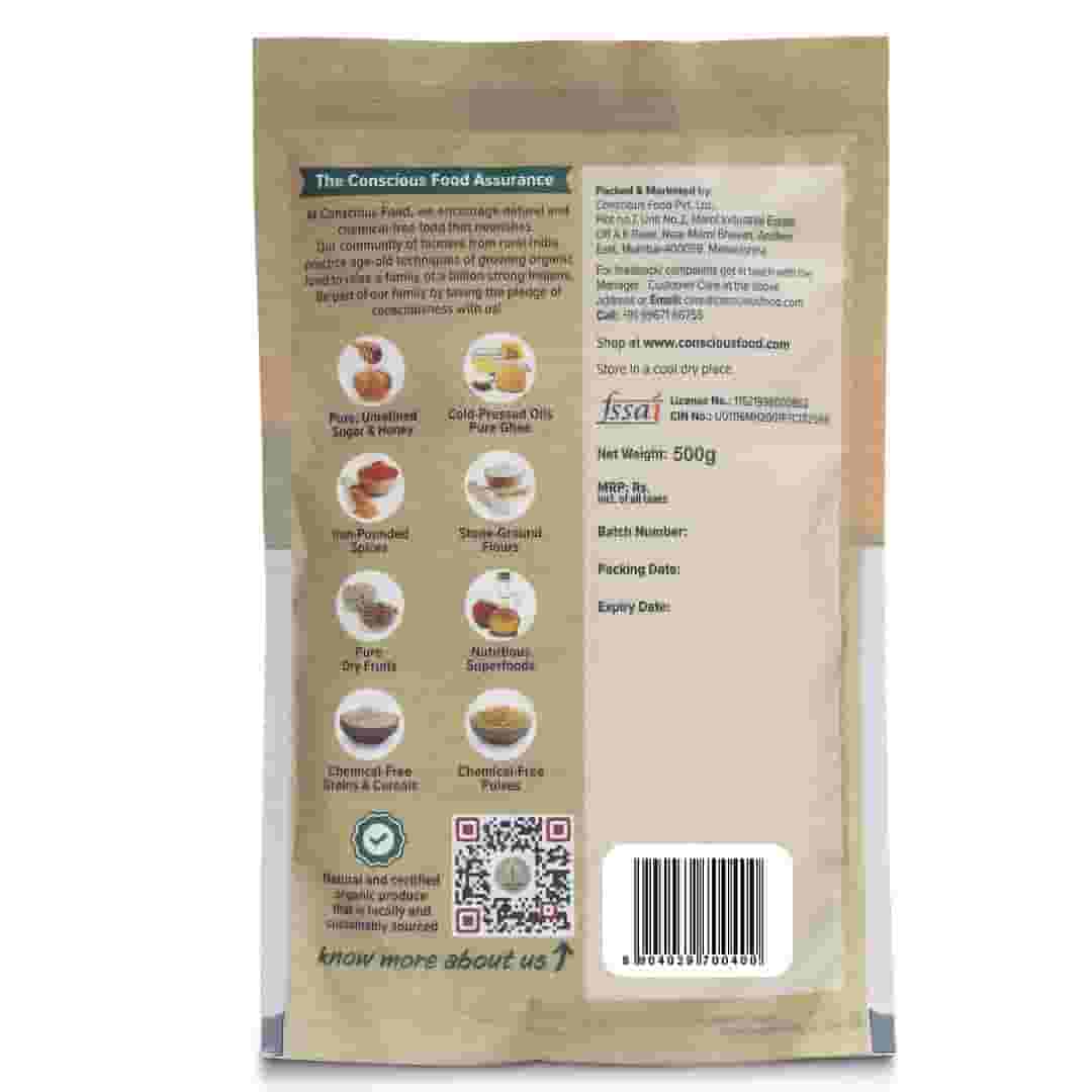Conscious Food Finger Millet Flour (Ragi Atta)  | Pack of 2 | 500g each