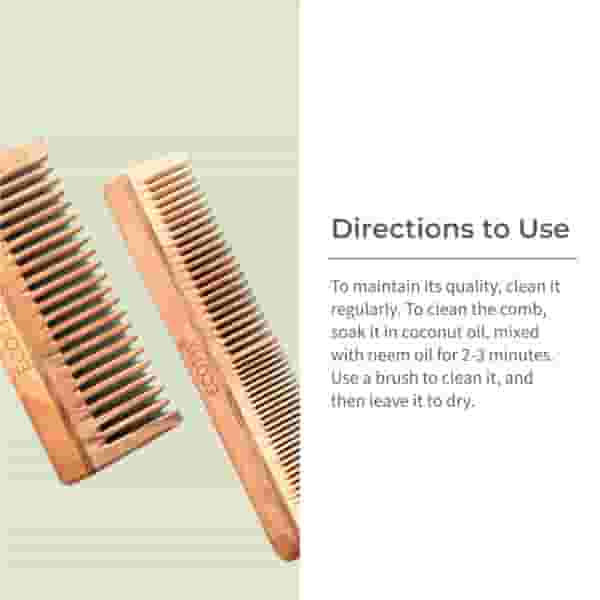 Premium Neem Wood Comb Detangling Shampoo Combo 4 scaled
