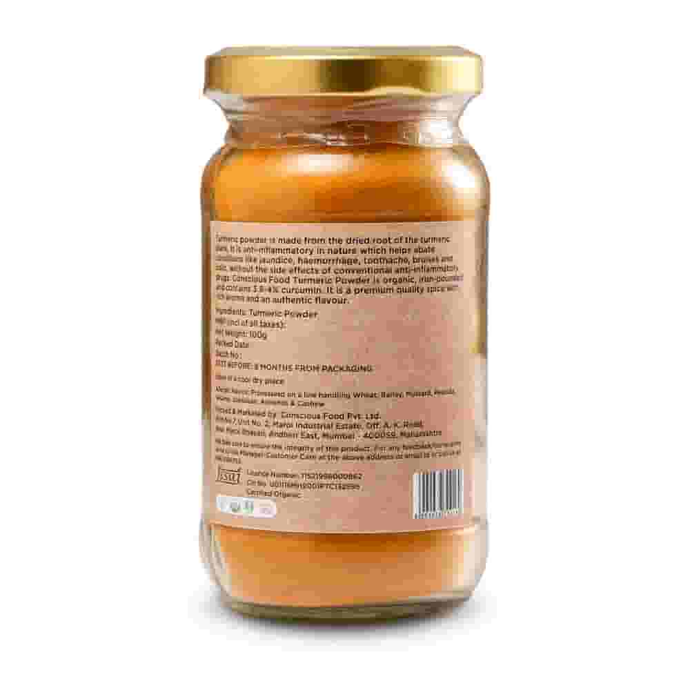 Conscious Food High Curcumin Turmeric Powder | Pack of 2 | 100g