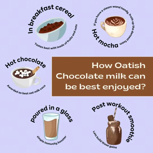 Oatish Rich Chocolate Plant Based Chocolate Oat Milk 11