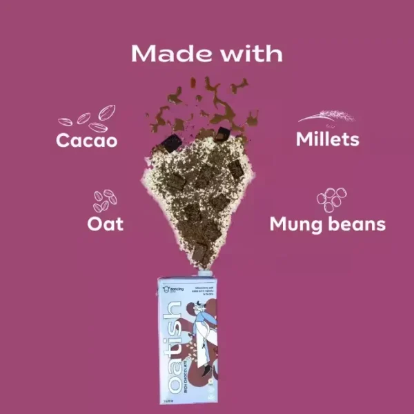 Oatish Rich Chocolate Plant Based Chocolate Oat Milk 6