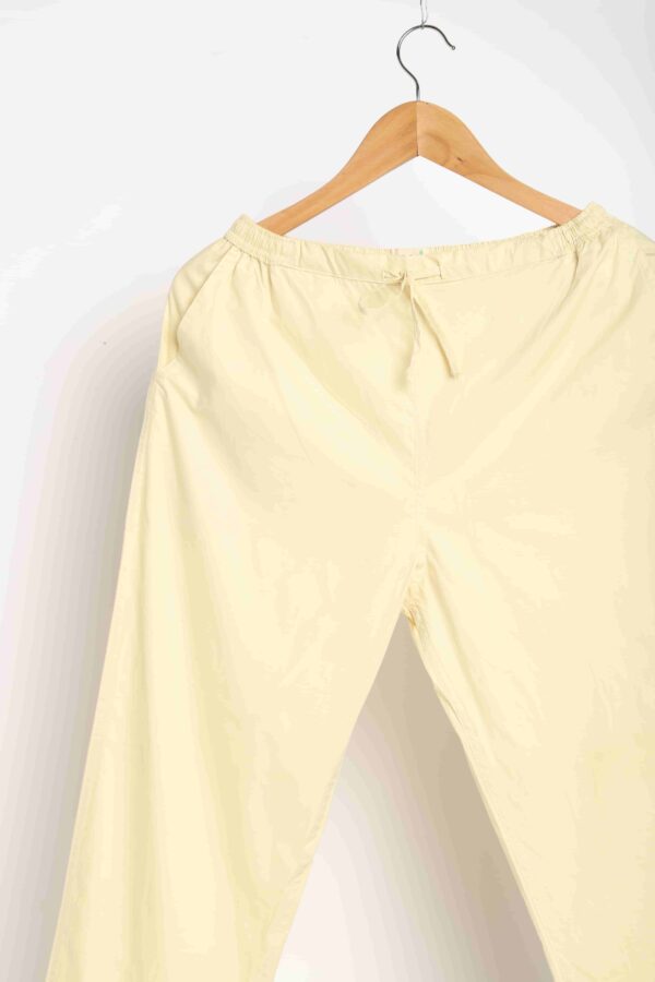 Organic Cotton Natural Dyed Womens Lemon Yellow Color Slim Fit Pants 17 01590 scaled