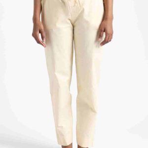 Organic Cotton Natural Dyed Womens Rust Cream Color Slim Fit Pants 1
