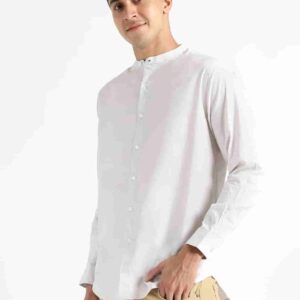 Organic Cotton Naturally Dyed Mens Round Neck Ash Grey Shirt 2