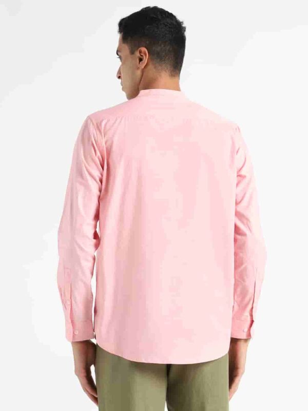 Organic Cotton Naturally Dyed Mens Round Neck Pink Shirt 3