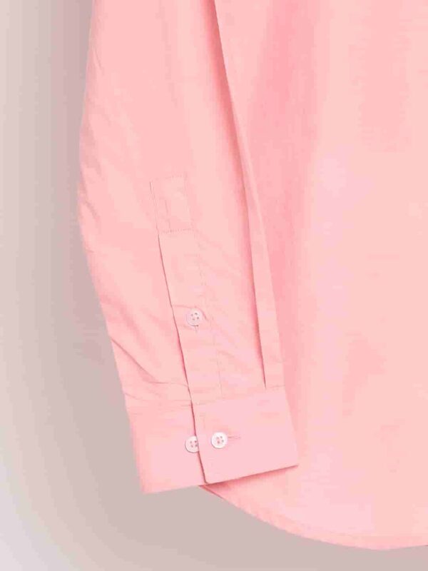 Organic Cotton Naturally Dyed Mens Round Neck Pink Shirt 7 3