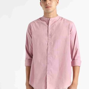 Organic Cotton Naturally Dyed Mens Round Neck Purple Haze Shirt 1