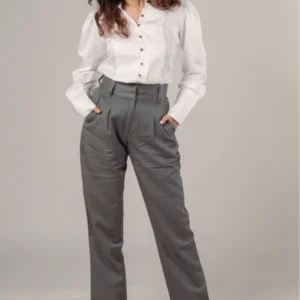 SINGLE-PLEATED TROUSERS FOR WOMEN