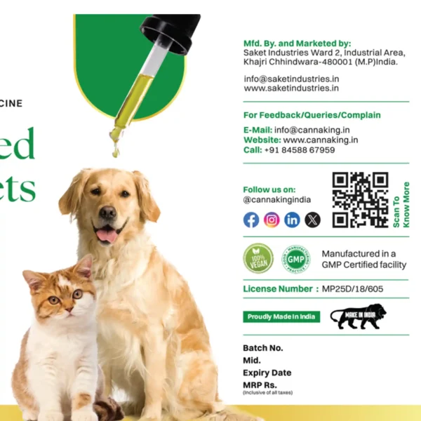 Cannaking Hemp Seed Oil For Pets